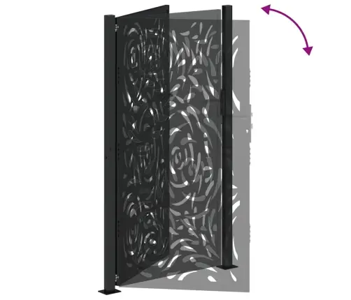 Aiavärav, Must, 100 X 175 cm Terasest, Leegidisain