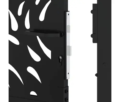 Aiavärav, Must, 100 X 175 cm Terasest, Leegidisain