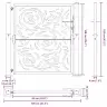 Dārza Vārti 105X105 Cm Laikapstākļiem Tērauda Liesmas Dizains Vidaxl