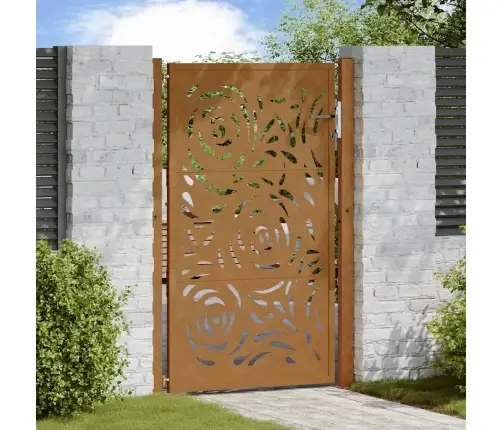 Aiavärav 100 X 150 Cm Ilmastikukindel Terasest Leegidisain