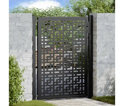 Aiavärav, Must, 100 X 125 cm Terasest, Ristikujuline