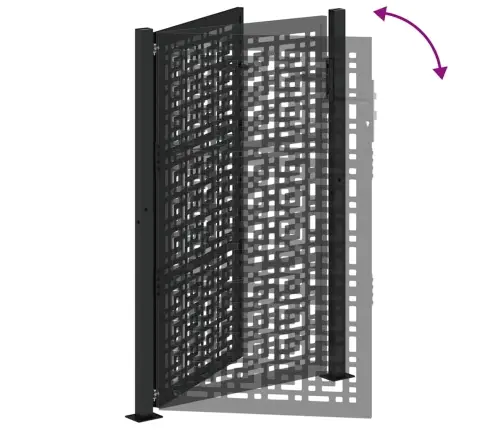 Dārza Vārti Melni 105X155 Cm Tērauda Krusta Dizains Vidaxl