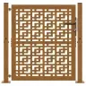 Aiavärav 105 X 105 Cm Ilmastikukindlast Terasest Ristikujulise Mustriga