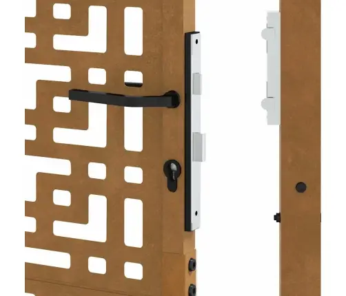 Dārza Vārti 105X155 Cm Laikapstākļu Tērauda Krustu Dizains Vidaxl