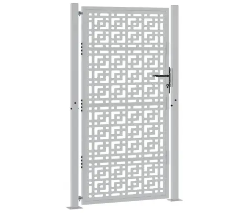 Dārza Vārti 105X180 Cm Laikapstākļu Tērauda Krustu Dizains Vidaxl