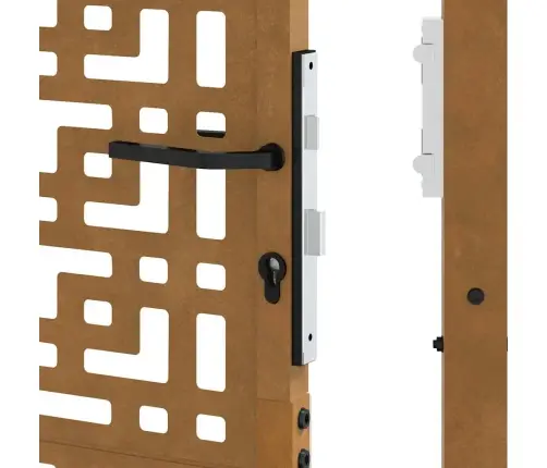 Dārza Vārti 105X180 Cm Laikapstākļu Tērauda Krustu Dizains Vidaxl