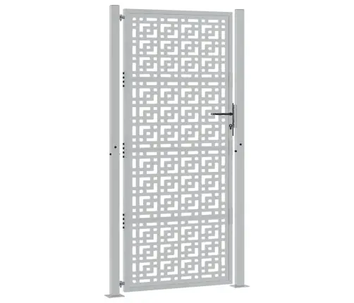 Dārza Vārti 105X205 Cm Laikapstākļu Tērauda Krustu Dizains Vidaxl