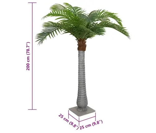 Kunstpalm 15 Lehte 200 Cm Roheline