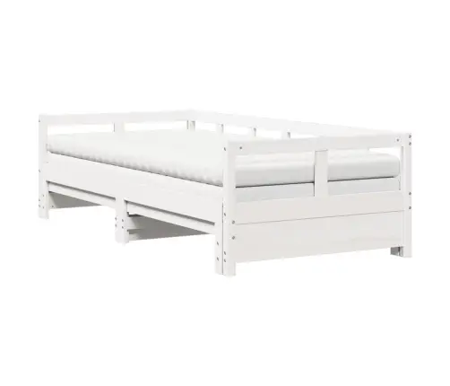 Päevavoodi Väljatõmmatava Osa Ja Madratsiga, 90X190 cm Mänd