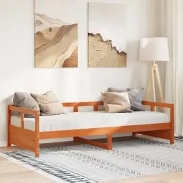 Dīvāngulta Ar Matraci, Vaska Brūna, 90X190Cm, Priedes Masīvkoks Vidaxl Dīvāngulta Ar Matraci, Vaska Brūna, 90X190Cm, Priedes Masīvkoks Vidaxl
