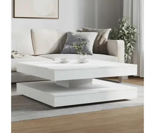 Diivanilaud 360 Kraadi Pööratav Valge 90X90X34,5 Cm