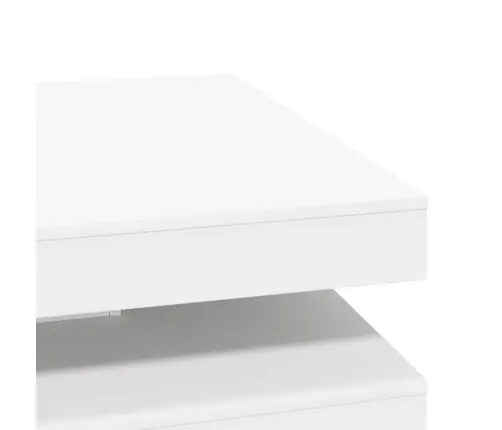 Diivanilaud 360 Kraadi Pööratav Valge 90X90X34,5 Cm