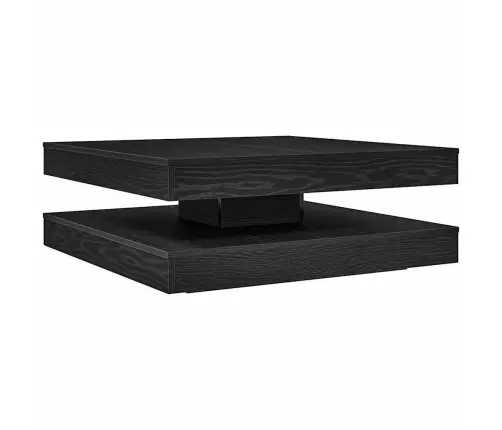 Kafijas Galdiņš 360 Grādos Grozāms Melnais Ozols 90X90X34,5 Cm Vidaxl