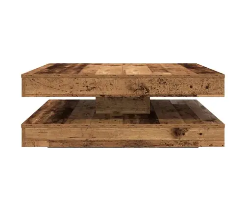 Kafijas Galdiņš 360 Grādos, Grozāms, Veca Koka, 90X90X34,5 Cm Vidaxl
