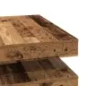 Kafijas Galdiņš 360 Grādos, Grozāms, Veca Koka, 90X90X34,5 Cm Vidaxl