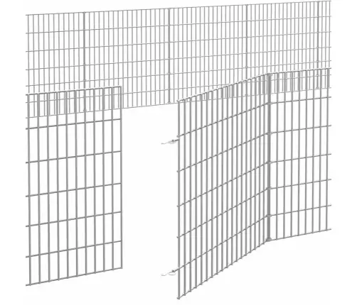 Loomade Aedik 24 Paneeli 54X60 Cm Tsingitud Raud