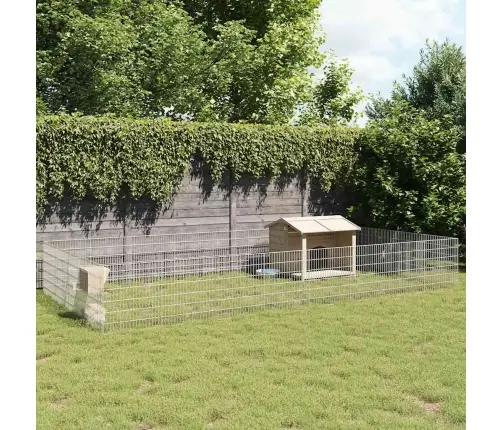 Loomade Aedik 24 Paneeli 54X60 Cm Tsingitud Raud