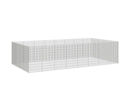 Aptvaras Gyvūnams, 24 Segmentai, 54X100cm Galvanizuota Geležis