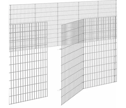 Loomade Aedik 48 Paneeli 54X100 Cm Tsingitud Raud