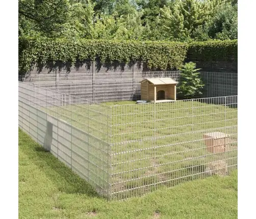 Loomade Aedik 48 Paneeli 54X100 Cm Tsingitud Raud