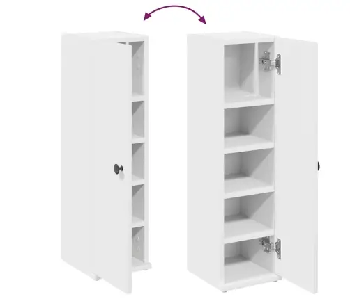 Vannitoakapp Rullihoidjaga Valge 20,5X22X72 Cm