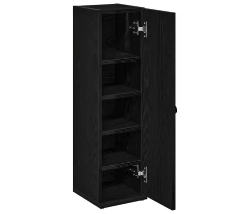 Vannas Istabas Skapis Ar Ruļļu Turētāju Melns 20,5X22X72 Cm Vidaxl