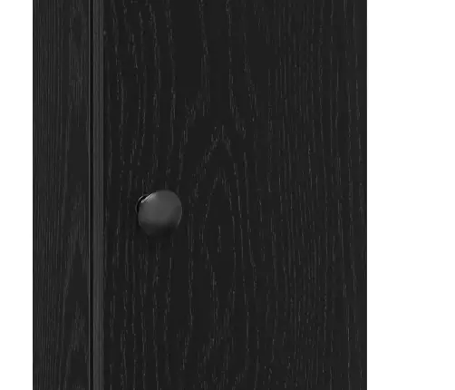 Vannas Istabas Skapis Ar Ruļļu Turētāju Melns 20,5X22X72 Cm Vidaxl