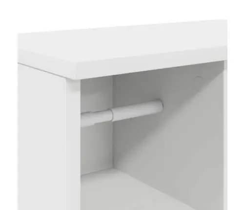 Vannas Istabas Skapis Ar Ruļļu Turētāju Balts 39X22X90 Cm Vidaxl