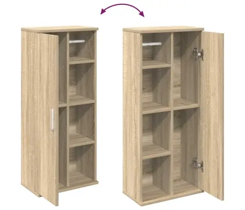 Vannas Istabas Skapis Ar Ruļļu Turētāju 39X22X90 Cm Vidaxl