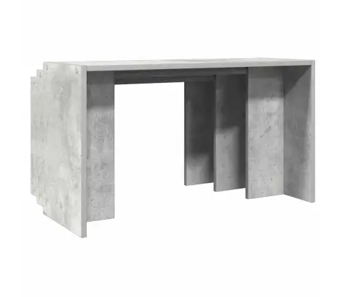 Sustumiami Staliukai, 3Vnt., Betono Pilki, Apdirbta Mediena