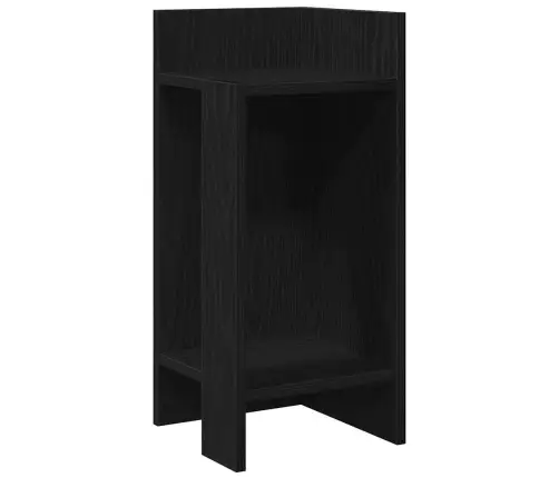 Galdiņi Ar Plauktu, 2 Gab., Melns, 25,5X27X60 Cm Vidaxl