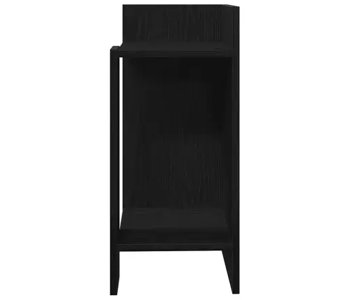 Galdiņi Ar Plauktu, 2 Gab., Melns, 25,5X27X60 Cm Vidaxl