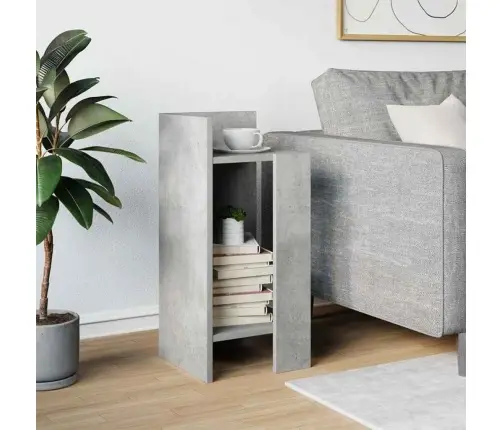 Galdiņš Ar Plauktu, Betona Pelēks, 25,5X27X60 Cm Vidaxl