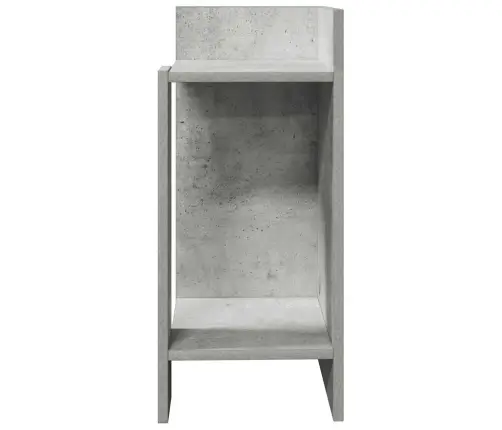 Šoniniai Staliukai Su Lentyna, 2Vnt., Pilka, 25,5X27X60Cm