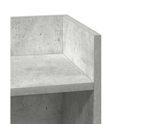 Šoniniai Staliukai Su Lentyna, 2Vnt., Pilka, 25,5X27X60Cm