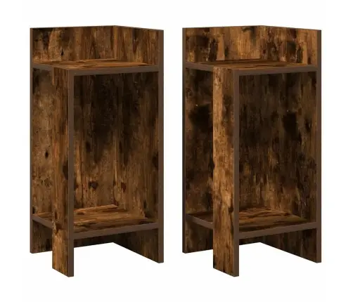 Galdiņi Ar Plauktu, 2 Gab., Ozolkoka Krāsa, 25,5X27X60 Cm Vidaxl Galdiņi Ar Plauktu, 2 Gab., Ozolkoka Krāsa, 25,5X27X60 Cm Vidaxl