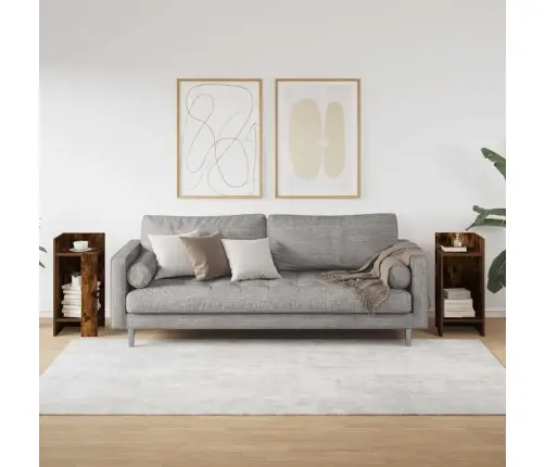 Galdiņi Ar Plauktu, 2 Gab., Ozolkoka Krāsa, 25,5X27X60 Cm Vidaxl Galdiņi Ar Plauktu, 2 Gab., Ozolkoka Krāsa, 25,5X27X60 Cm Vidaxl