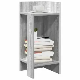 Lisalauad 2 Tk Riiuliga, Hall Sonoma Tamm, 25,5X27X60 Cm