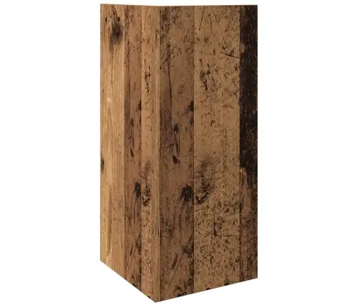 Lisalauad 2 Tk Riiuliga, Vana Puit, 25,5X27X60 Cm