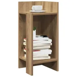 Galdiņi Ar Plauktu, 2 Gab., Koka Krāsa, 25,5X27X60 Cm Vidaxl