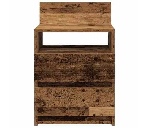 Naktsskapīši, 2 Gab., Ar 2 Atvilktnēm, Veca Koka, 40X33X60 Cm Vidaxl
