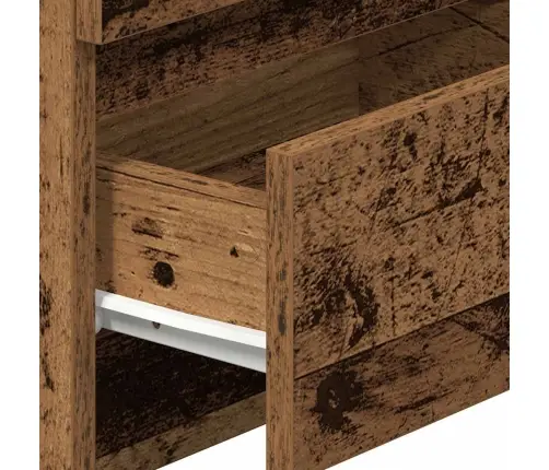 Naktsskapīši, 2 Gab., Ar 2 Atvilktnēm, Veca Koka, 40X33X60 Cm Vidaxl