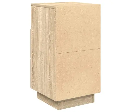 Naktinės Spintelės Su 2 Stalčiais, Sonoma, 36X36X68Cm