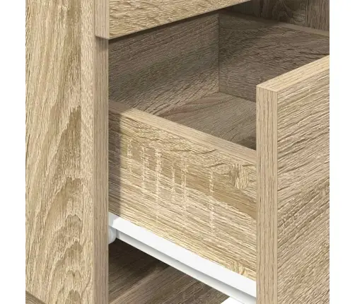 Naktinės Spintelės Su 2 Stalčiais, Sonoma, 36X36X68Cm