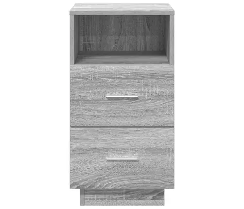 Naktsskapītis Ar 2 Atvilktnēm Pelēks Sonoma 36X36X68 Cm Vidaxl