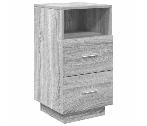 Naktinės Spintelės Su 2 Stalčiais, Pilka, 36X36X68Cm