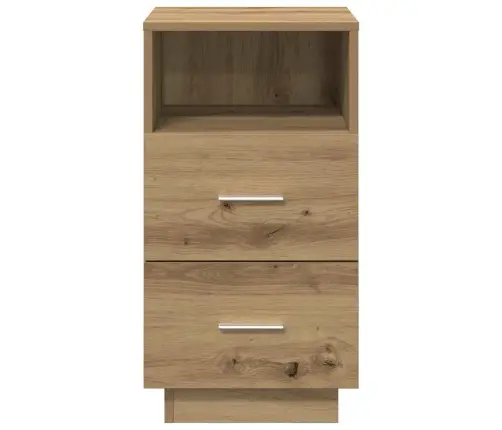 Naktsskapītis Ar 2 Atvilktnēm, Koka Krāsa, 36X36X68 Cm Vidaxl