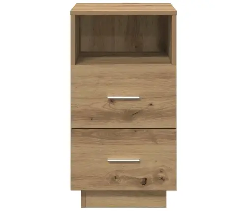 Naktsskapīši, 2 Gab., Ar 2 Atvilktnēm, Koka Krāsa, 36X36X68 Cm Vidaxl