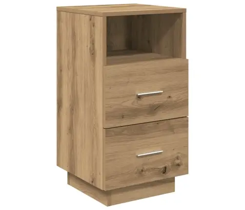 Naktsskapīši, 2 Gab., Ar 2 Atvilktnēm, Koka Krāsa, 36X36X68 Cm Vidaxl