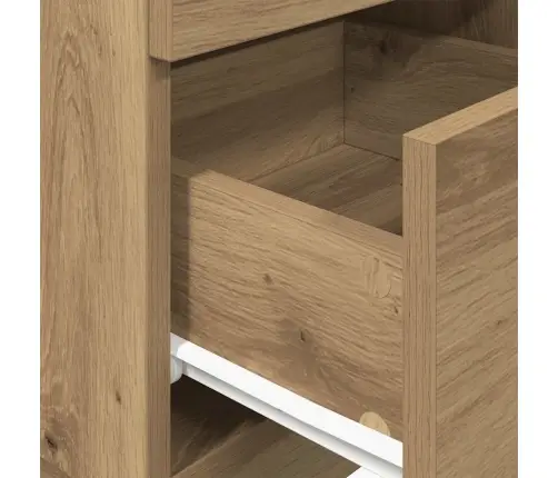 Naktsskapīši, 2 Gab., Ar 2 Atvilktnēm, Koka Krāsa, 36X36X68 Cm Vidaxl